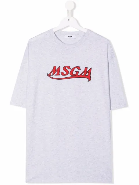 Msgm Kids تيشيرت بطبعة شعار الماركة