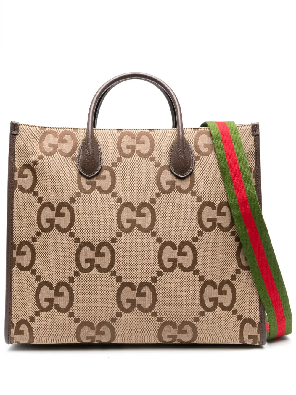 Gucci Bolso Shopper Jumbo GG Marron FARFETCH ES