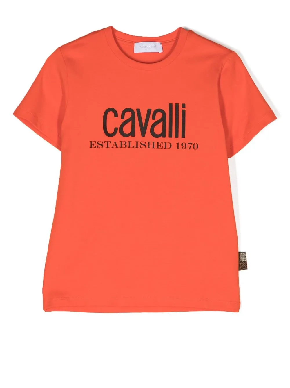 

Roberto Cavalli Junior logo-print short-sleeve T-shirt - Orange