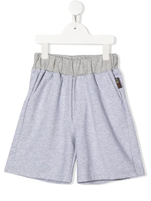 Roberto Cavalli Junior logo-patch track shorts