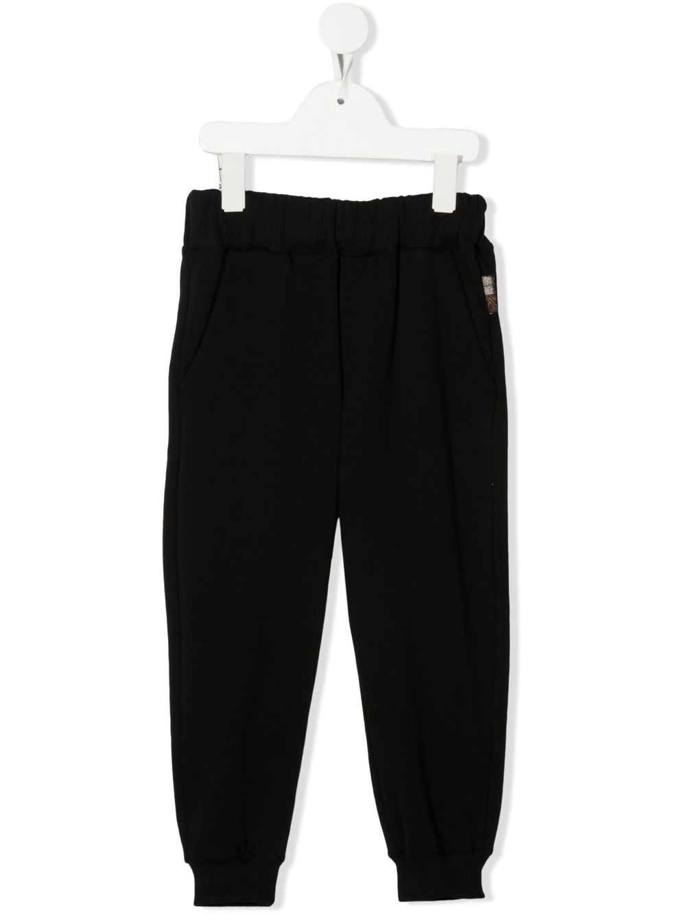 Roberto Cavalli Junior stretch-cotton track trousers - Black