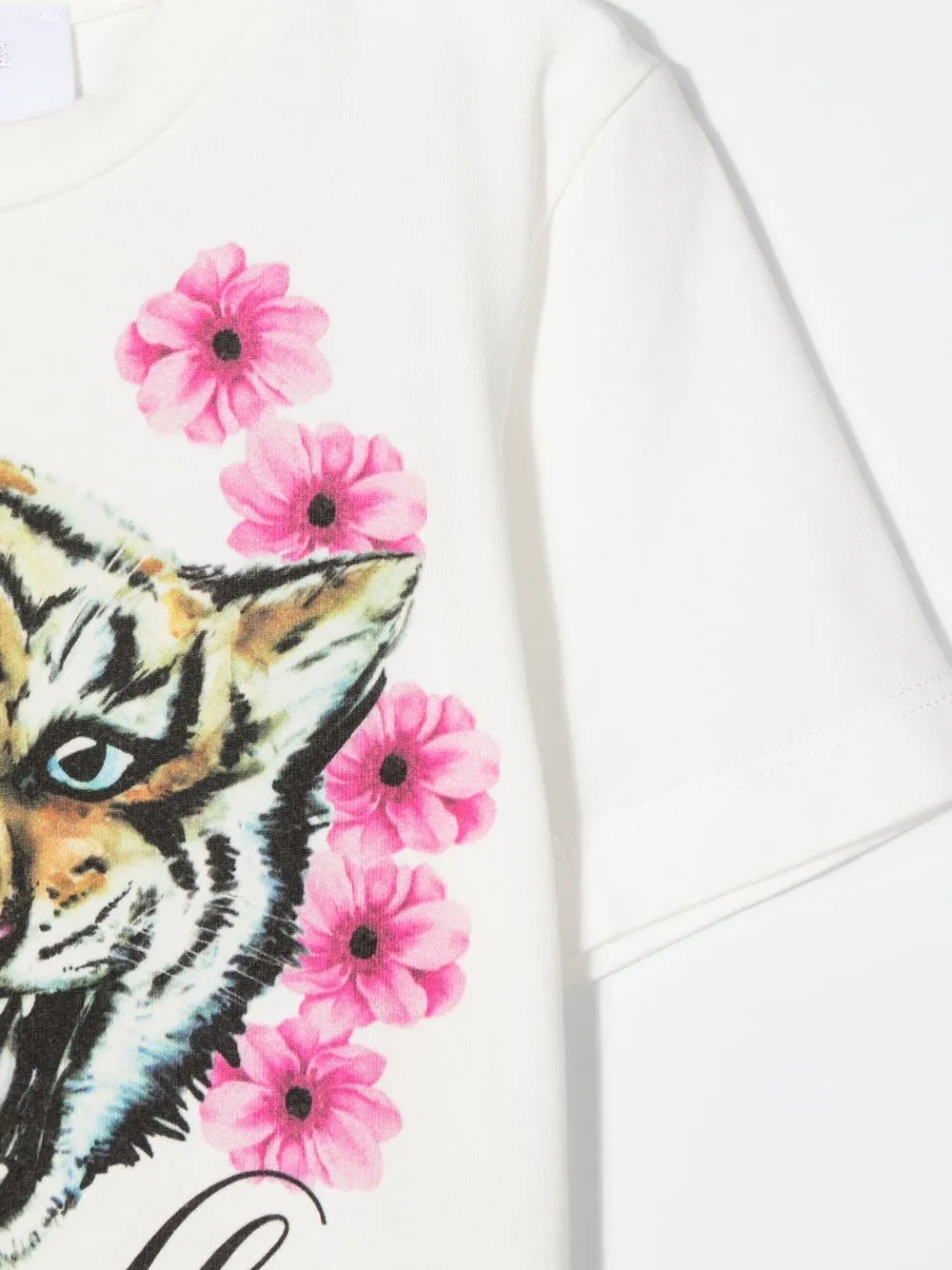  Roberto Cavalli Junior T Shirt Mit Grafischem Print   Weiß 