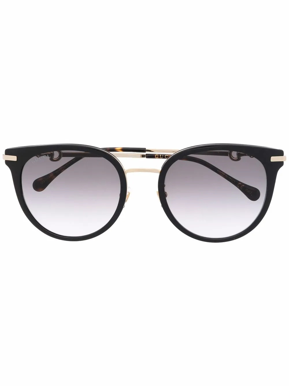 

Gucci Eyewear lentes de sol con armazón redonda - Dorado