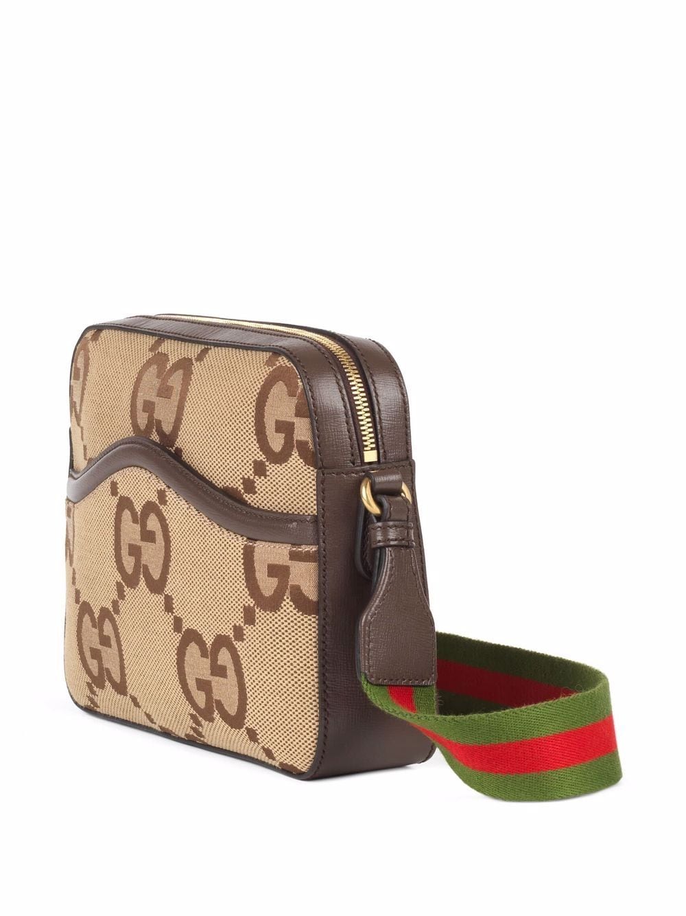 Shop Gucci Gg Supreme Crossbody Bag In Brown