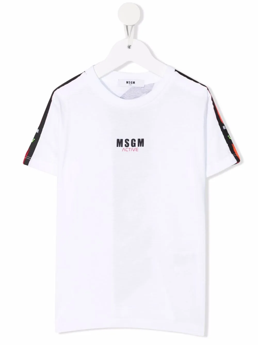 

MSGM Kids logo-print cotton T-shirt - White