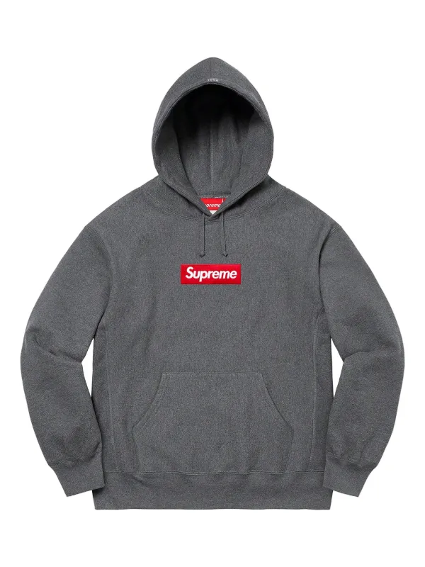 Supreme グレー フード付きパーカー