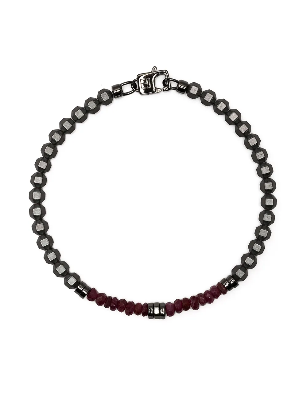 

Tateossian pulsera con múltiples cuentas - Gris