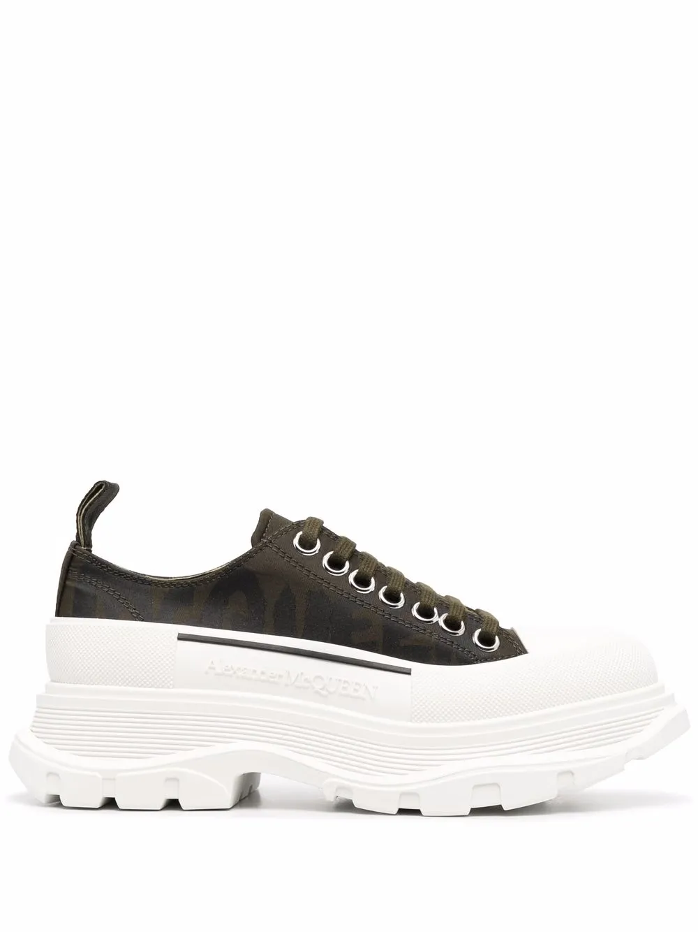 

Alexander McQueen tenis bajos Tread Slick - Verde