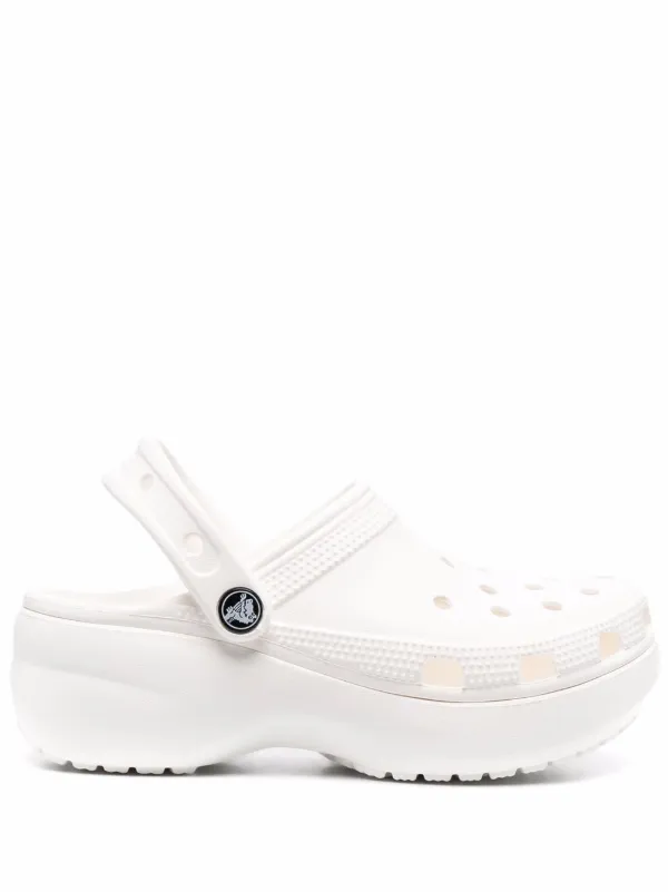 black crocs white sole