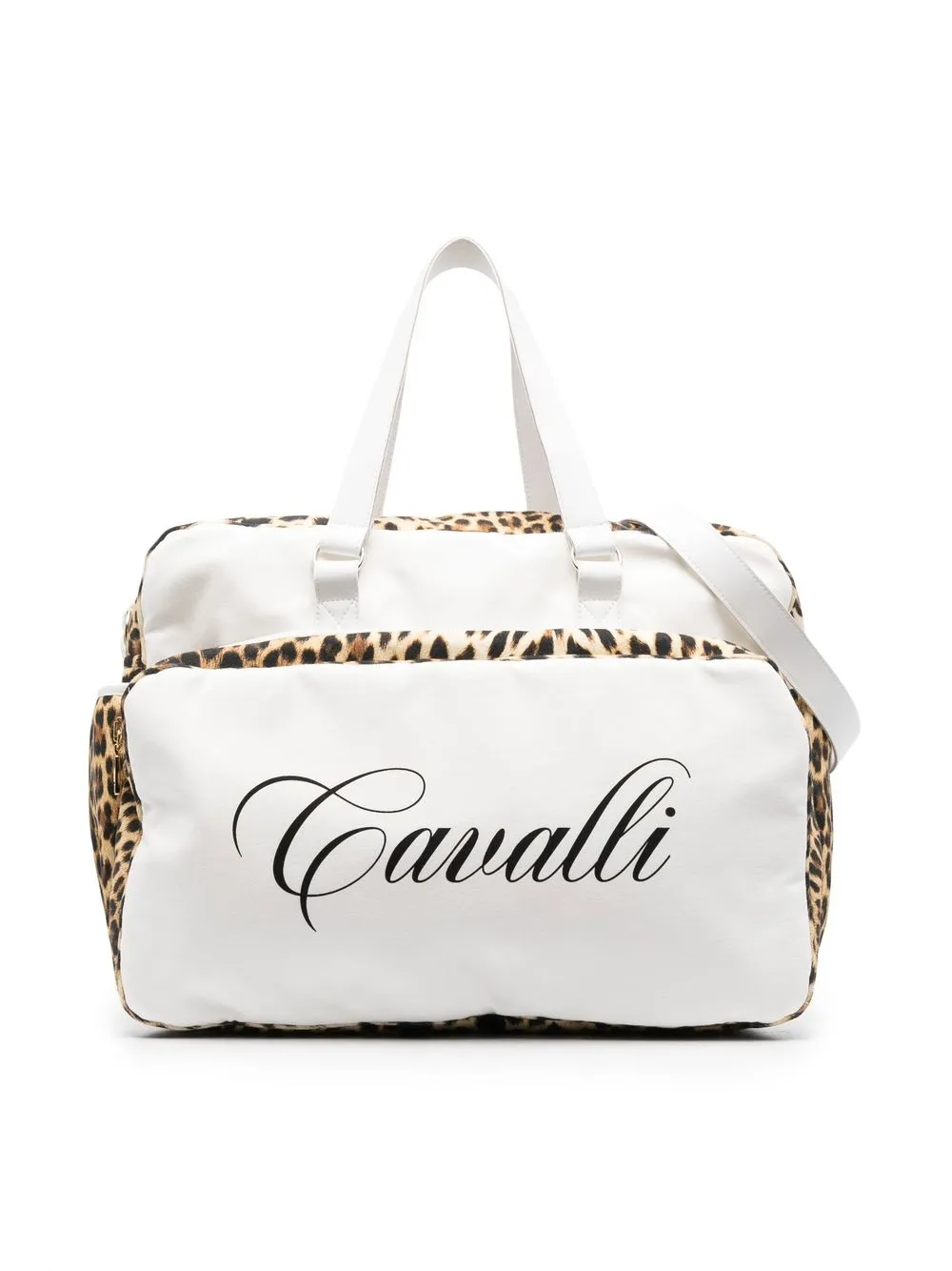 

Roberto Cavalli Junior leopard-print baby changing bag - D5327