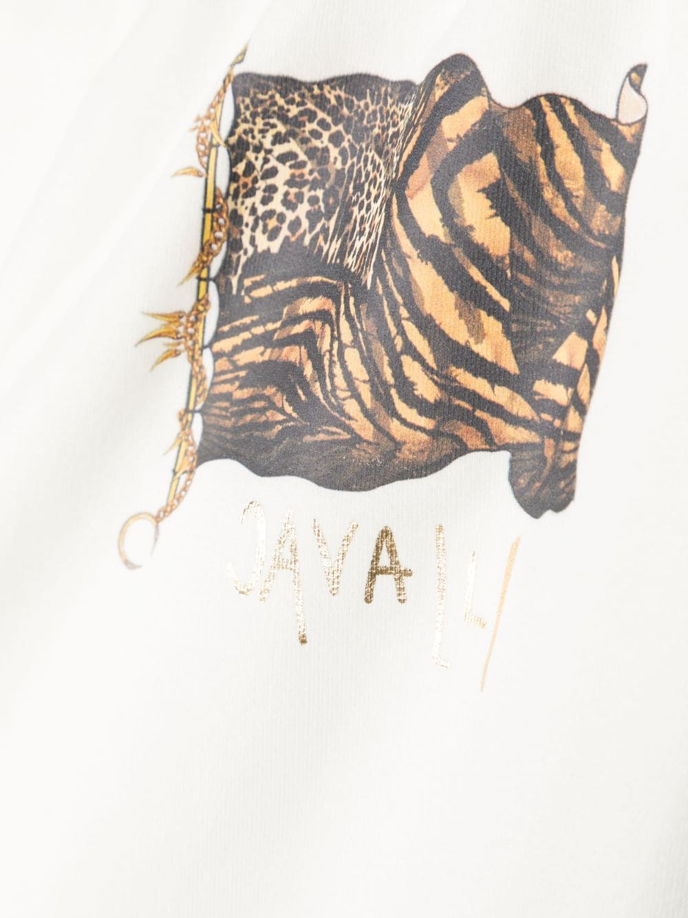 Shop Roberto Cavalli Junior Leopard-print Track Pants In White