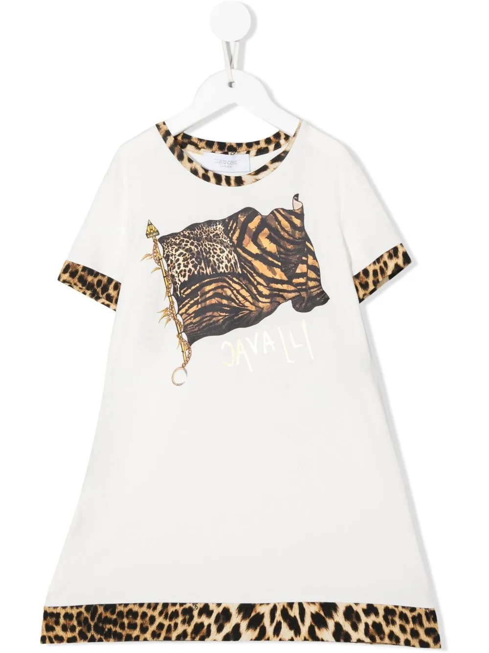 

Roberto Cavalli Junior Animalier-print T-shirt dress - White