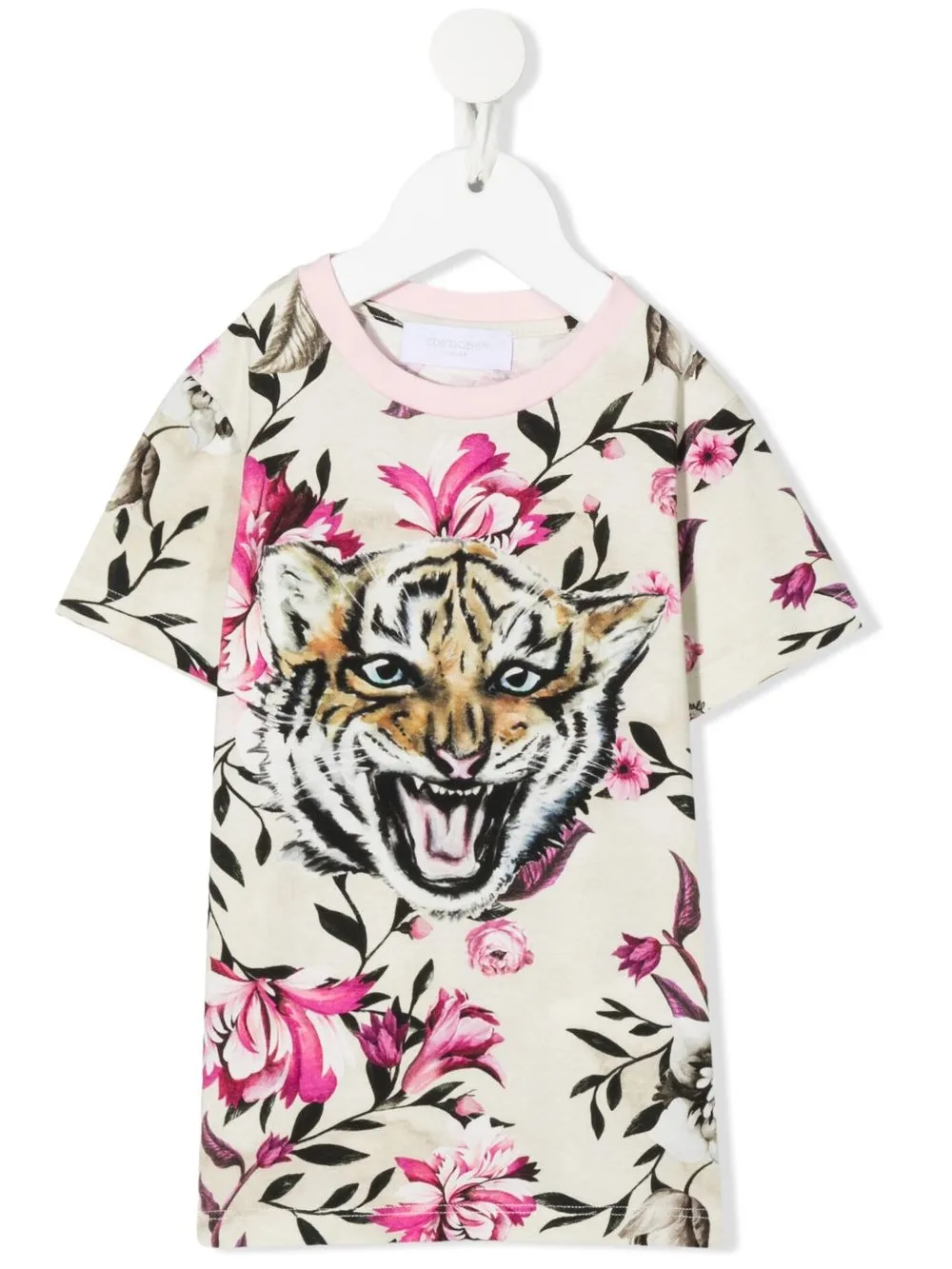 

Roberto Cavalli Junior floral-print crewneck T-shirt - Pink