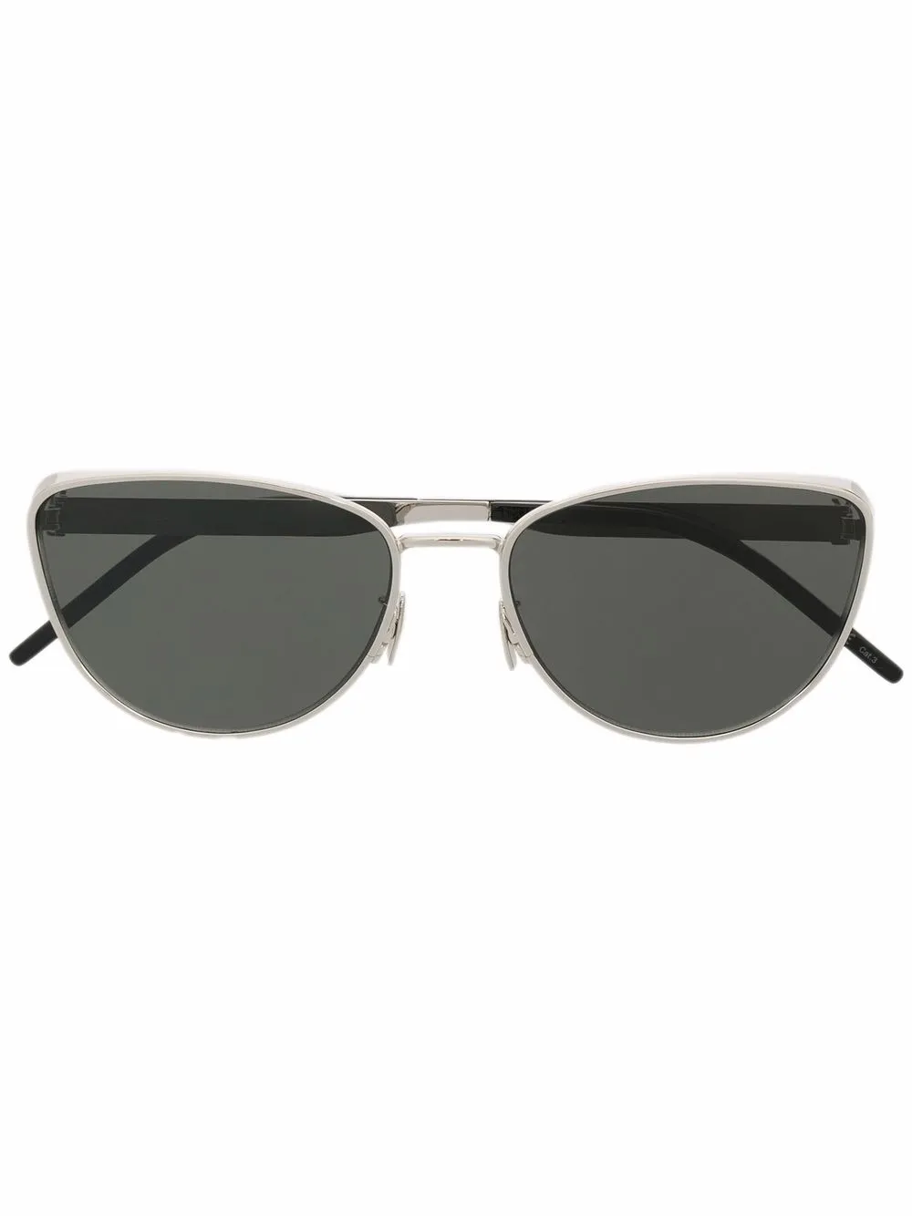 

Saint Laurent Eyewear lentes de sol con armazón cat eye - Plateado