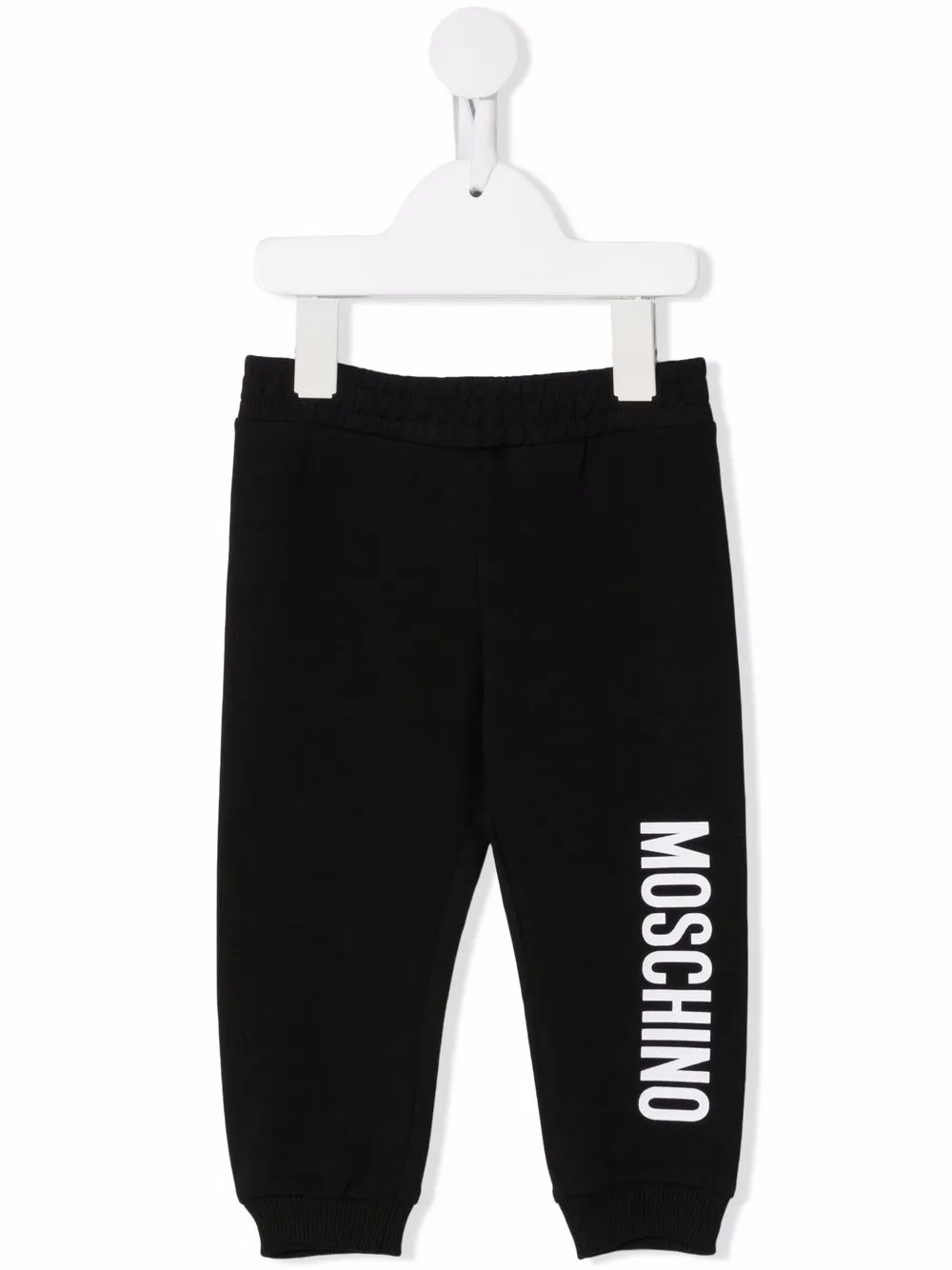 

Moschino Kids joggers con logo estampado - Negro
