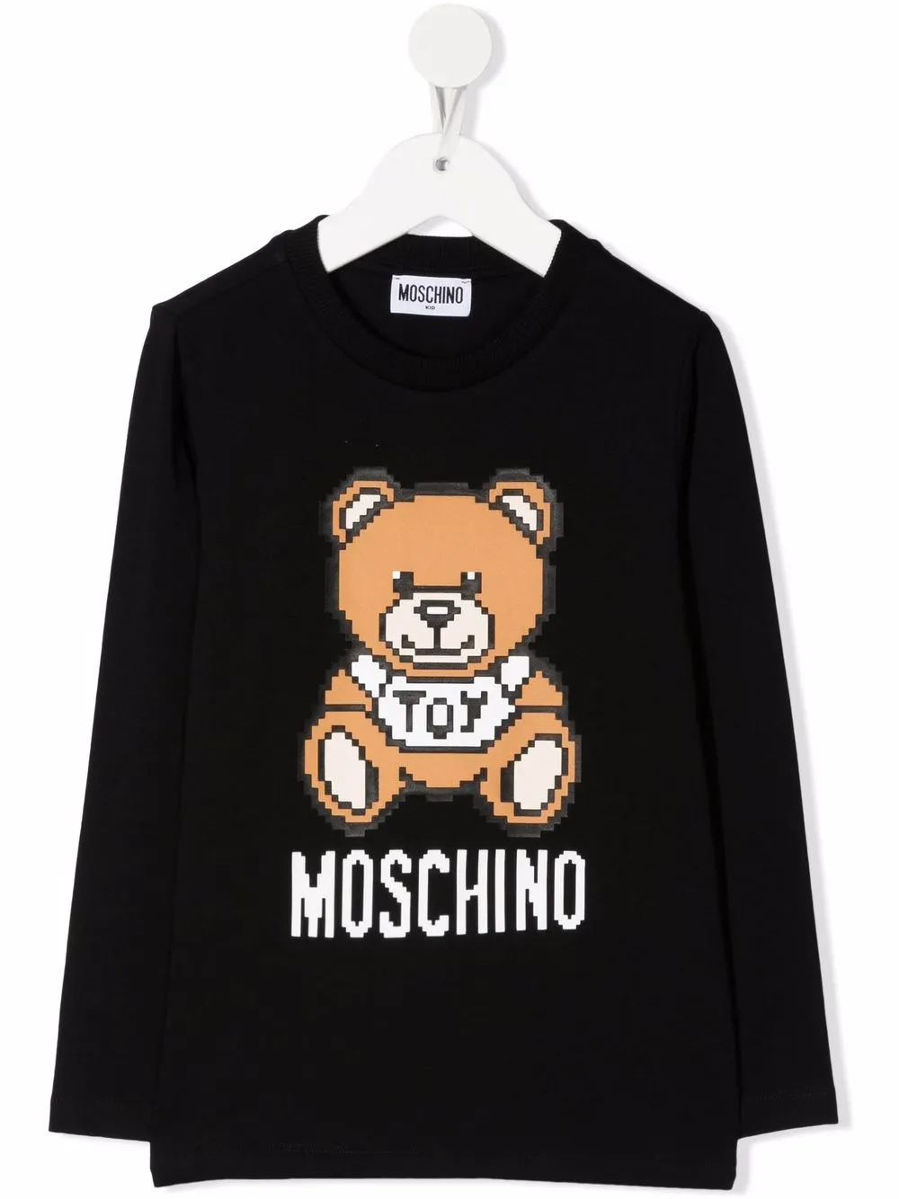 фото Moschino kids футболка с длинными рукавами и принтом teddy bear