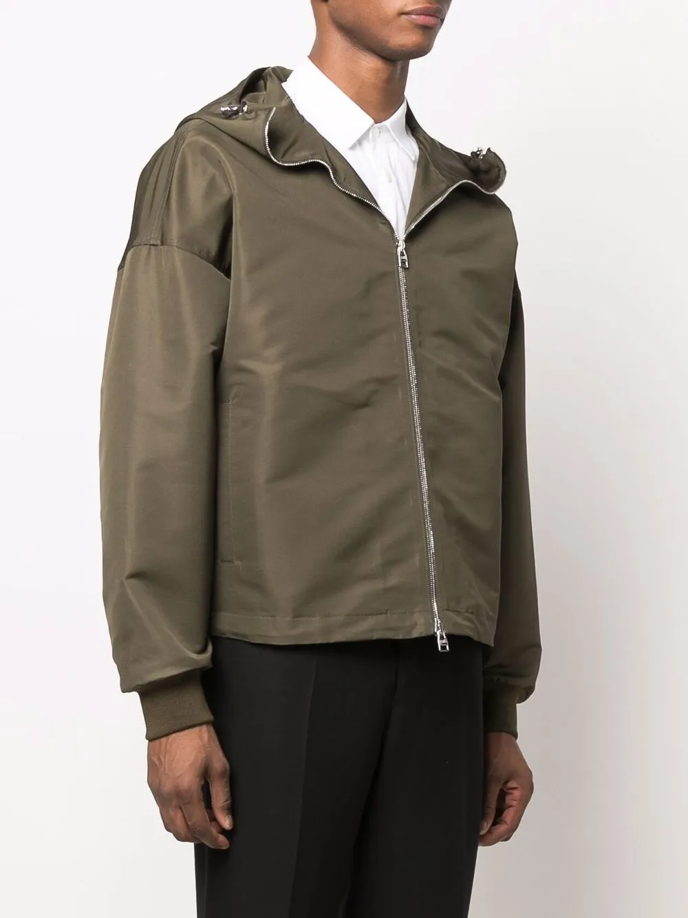 Alexander McQueen Blake Hooded Jacket | Green | FARFETCH