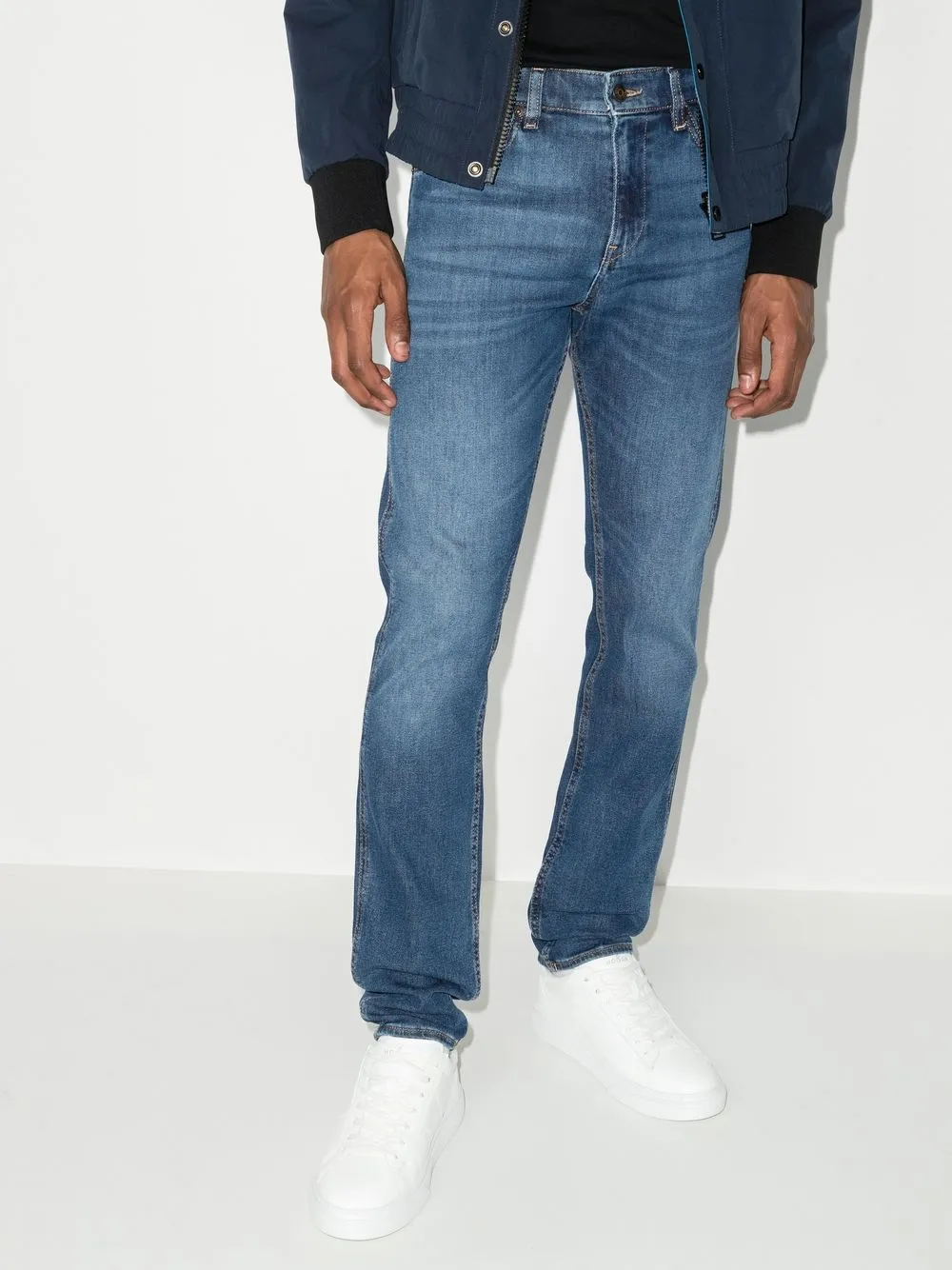 BOSS Slim-fit jeans - Blauw