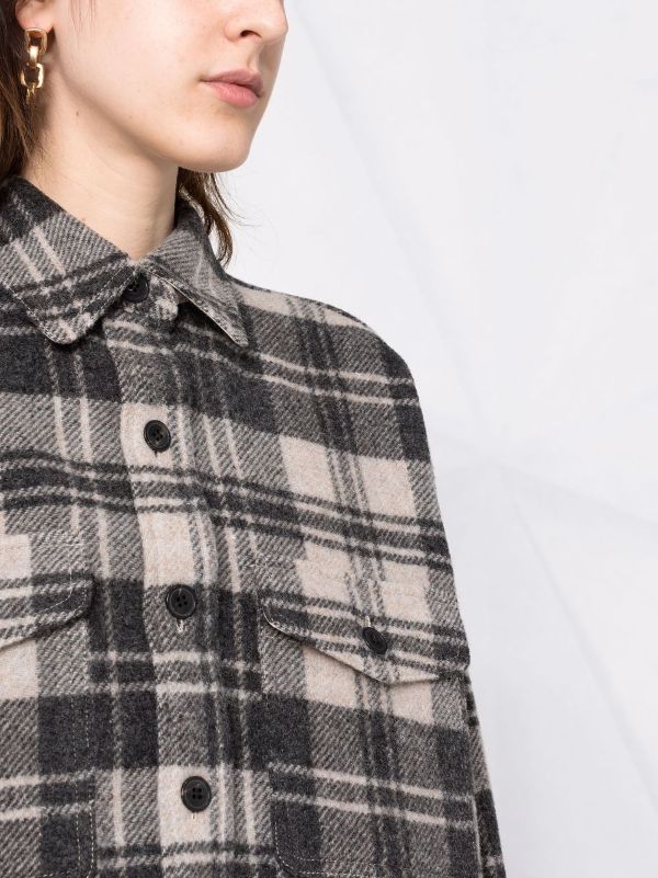 womens check overshirt