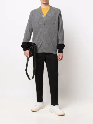 23AW COMMEdesGARCONS SHIRTハイゲージニットカーディガン ハイゲージニットカーディガン メンズ(S グレー): トップス