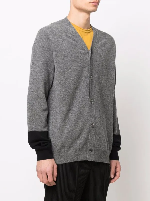 COMME des GARÇONS SHIRT Cardigan Comme Des Garçons Shirt fine-knit button-up Cardigan | Grey | FARFETCH