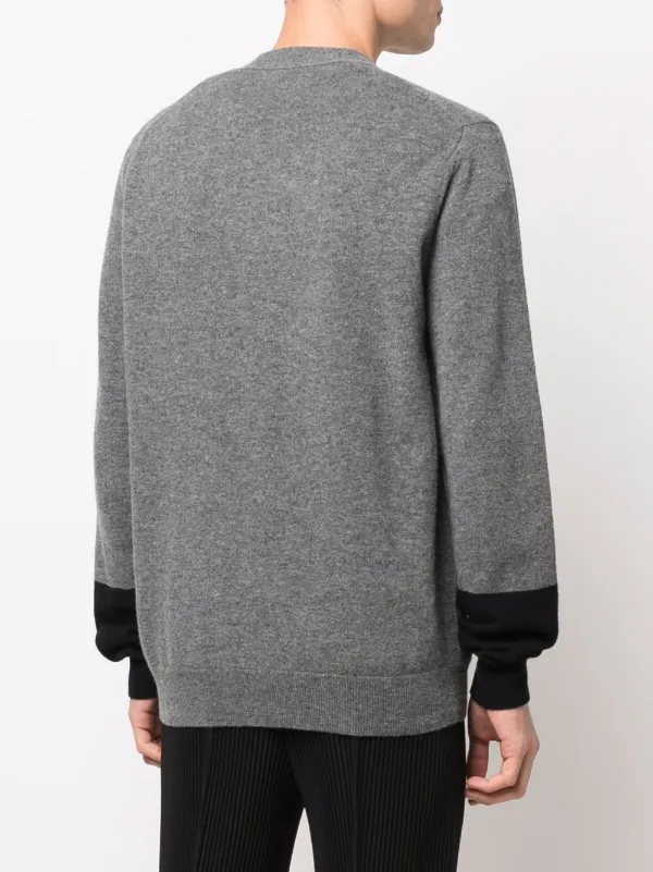 Comme Des Garçons Shirt fine-knit button-up Cardigan | Grey | FARFETCH