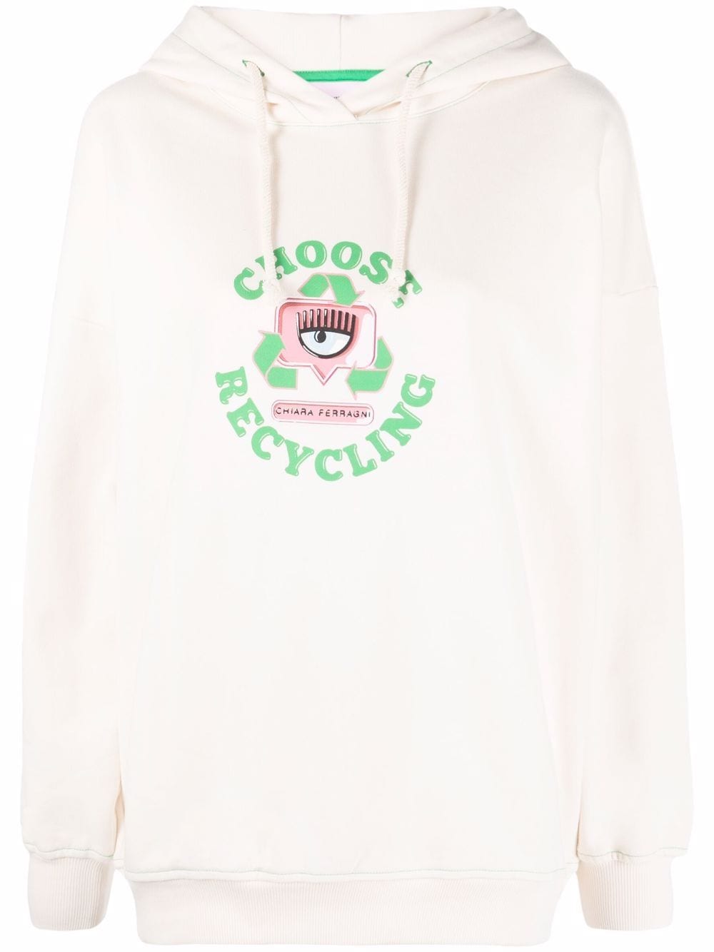 Image 1 of Chiara Ferragni eye-motif hoodie