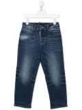 DSQUARED2 KIDS stonewashed straight-leg jeans - Blue