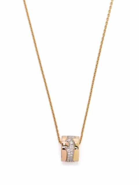 Georg Jensen - 18kt gold Fusion diamond pendant necklace