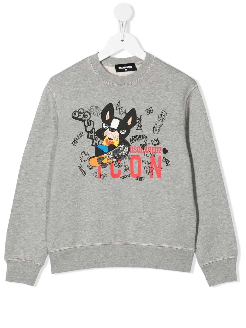 

Dsquared2 Kids sudadera con estampado gráfico - Gris