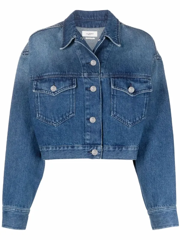 cropping a denim jacket