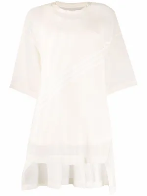 Mesh t best sale shirt dress white