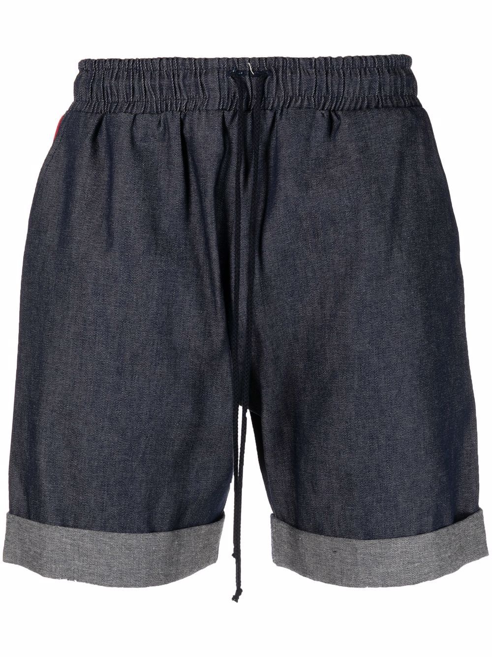 

Alchemy piped-trim detail shorts - Blue