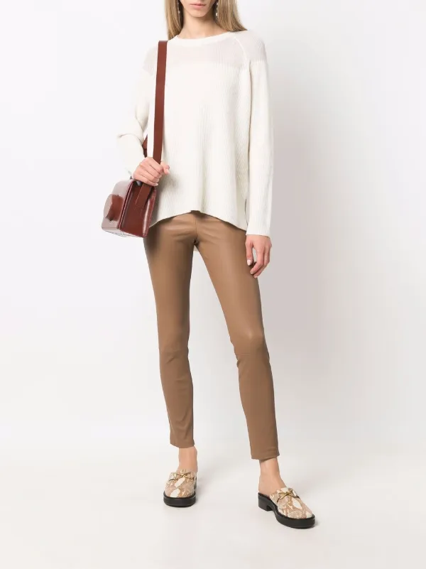Theory high-waist Leather Leggings 