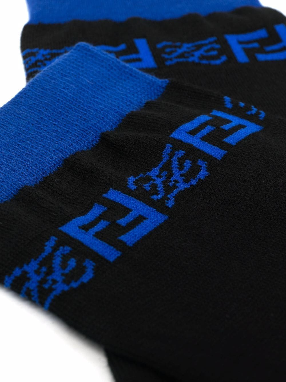 FENDI Sokken met intarsia logo - Zwart