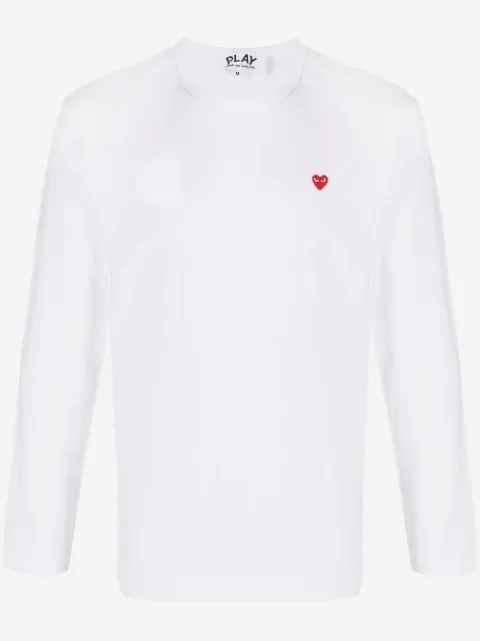 Comme Des Garçons Play pathc-detail cotton T-Shirt
