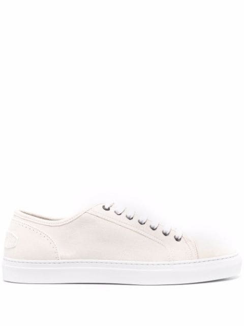 Brioni leather lace-up sneakers