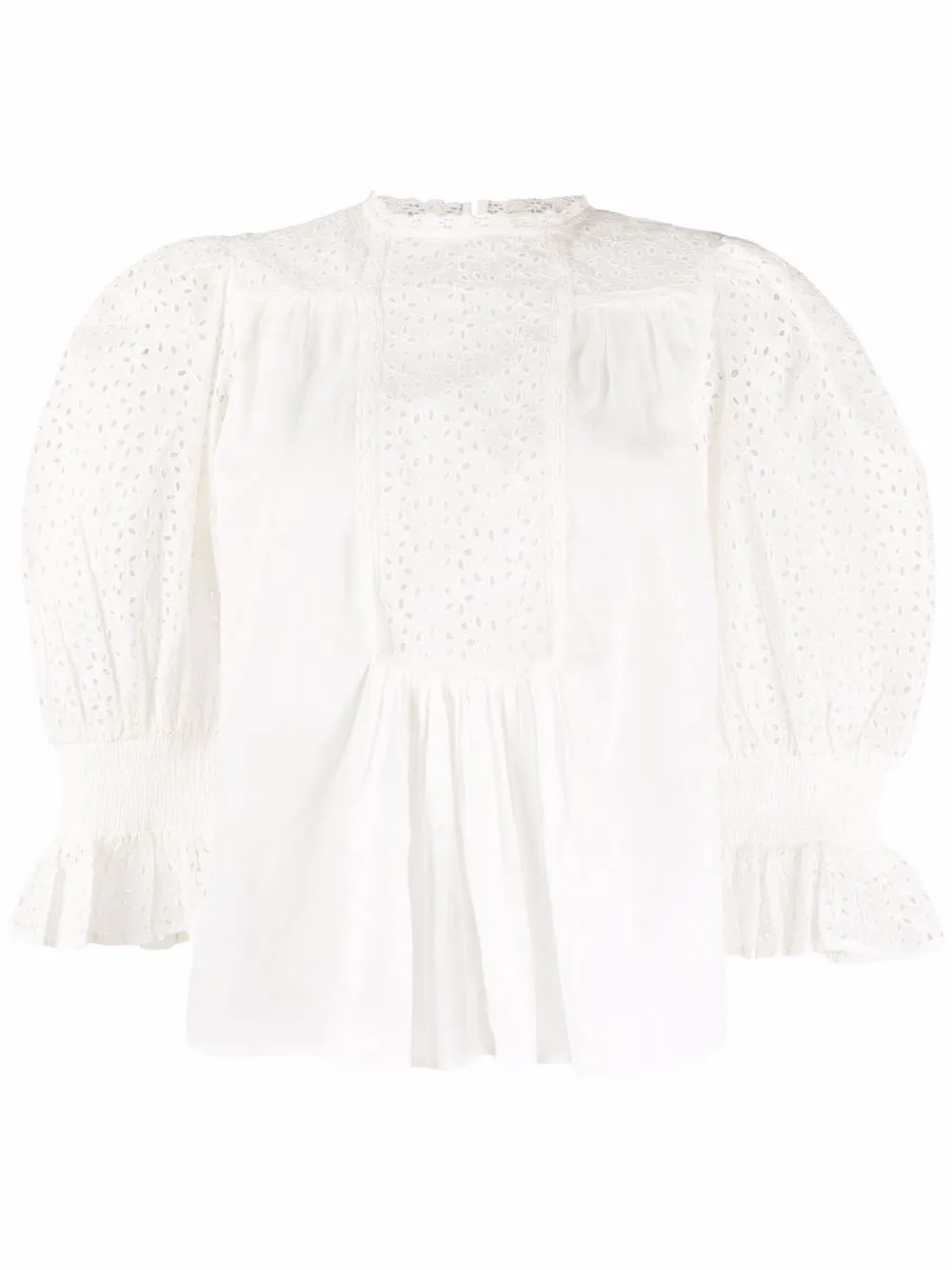 

byTiMo broderie-anglaise design blouse - White