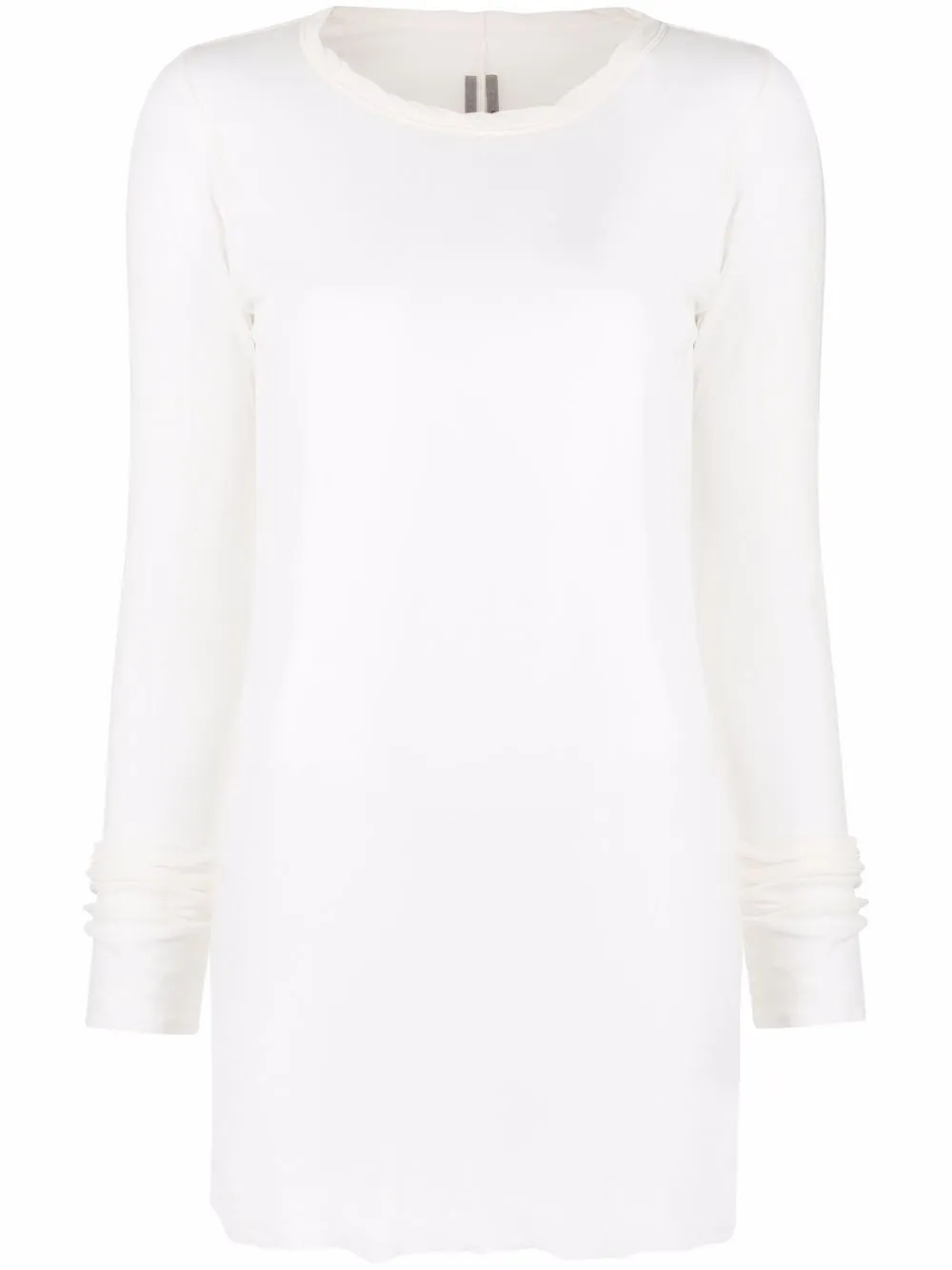 

Rick Owens semi-sheer long-sleeve top - Neutrals