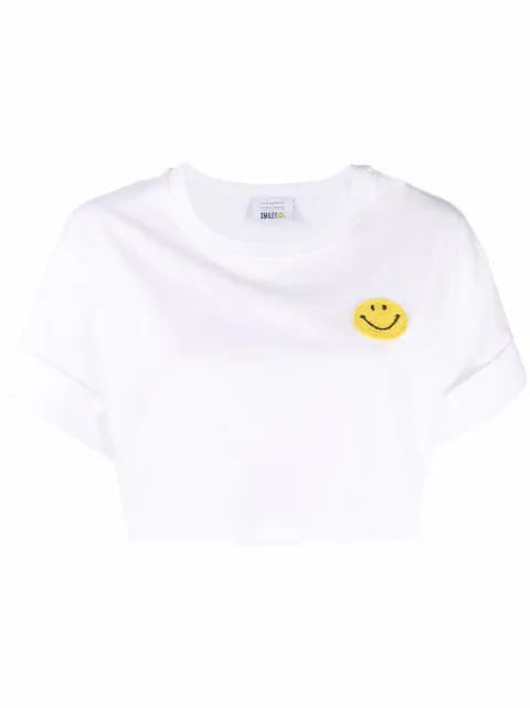 Philosophy Di Lorenzo Serafini x Smiley Company cropped T-shirt