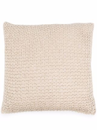 Pointelle Knit Blanket - Oatmeal Beige