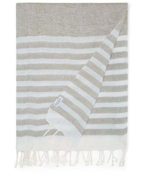 Brunello Cucinelli striped linen blanket Men