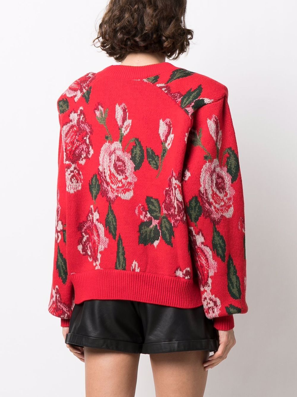 фото Magda butrym floral-intarsia knitted sweater