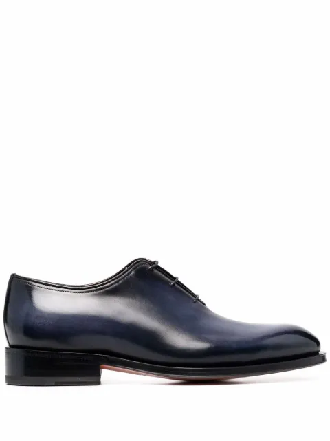 Santoni lace-up leather Derby shoes