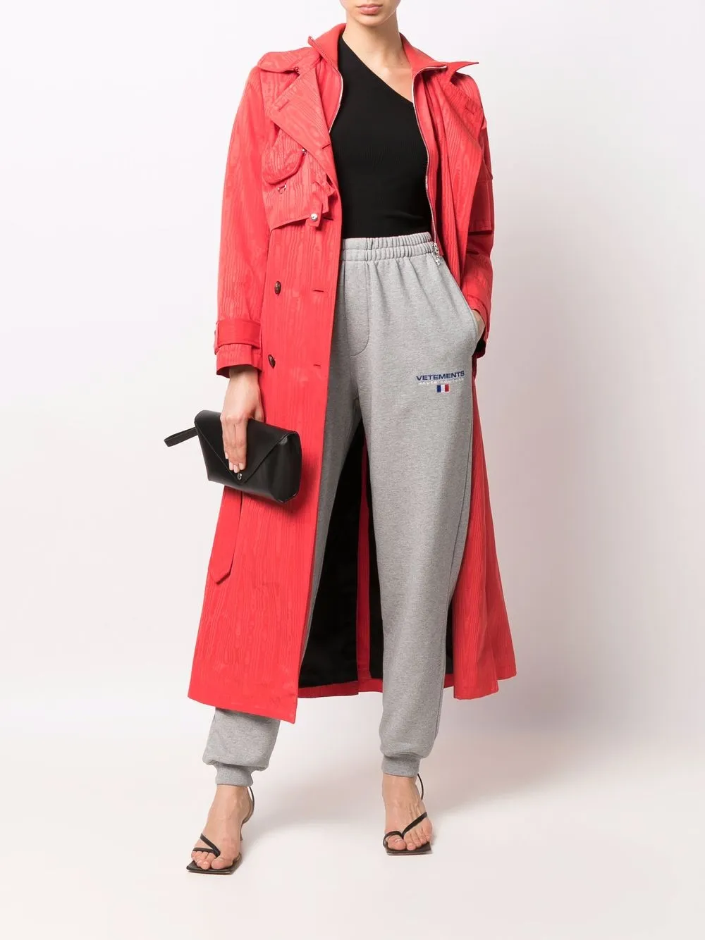 фото Vetements спортивные брюки с вышитым логотипом
