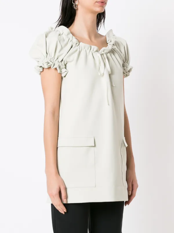 Short sleeve hot sale ruffle blouse