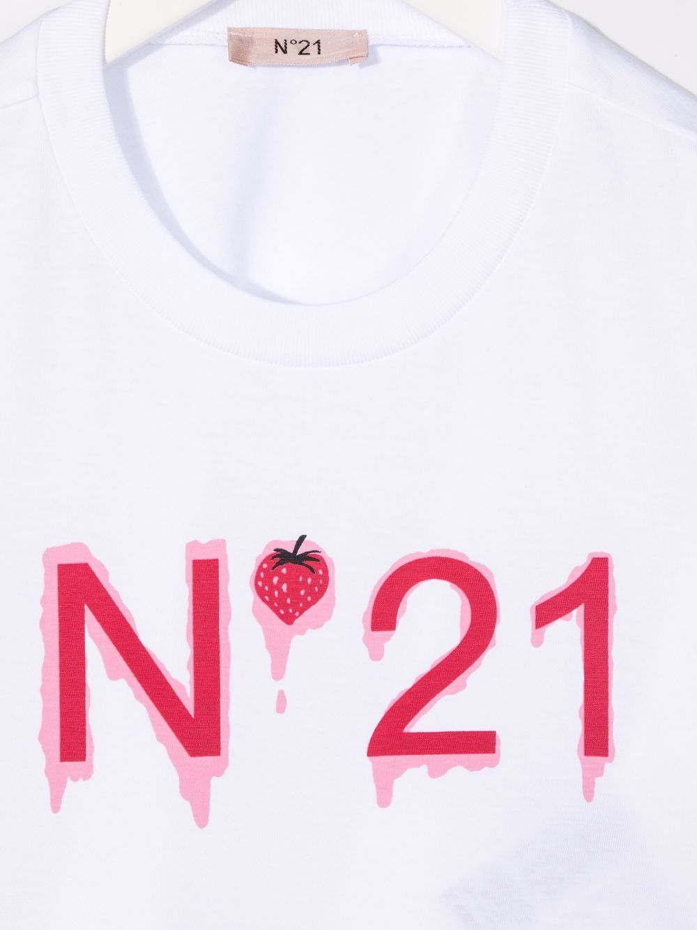 фото Nº21 kids logo-print cropped t-shirt