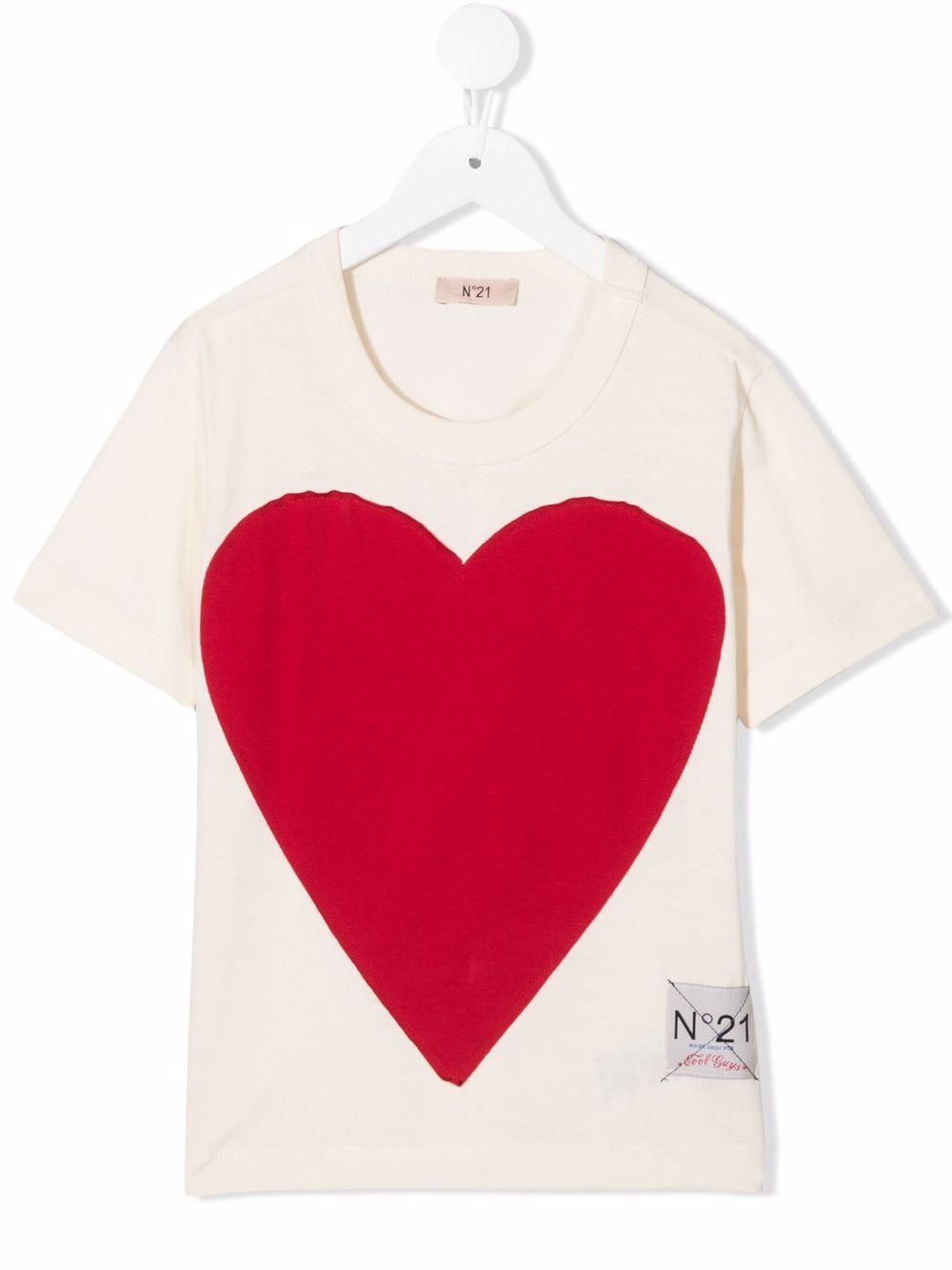 фото Nº21 kids heart-print t-shirt