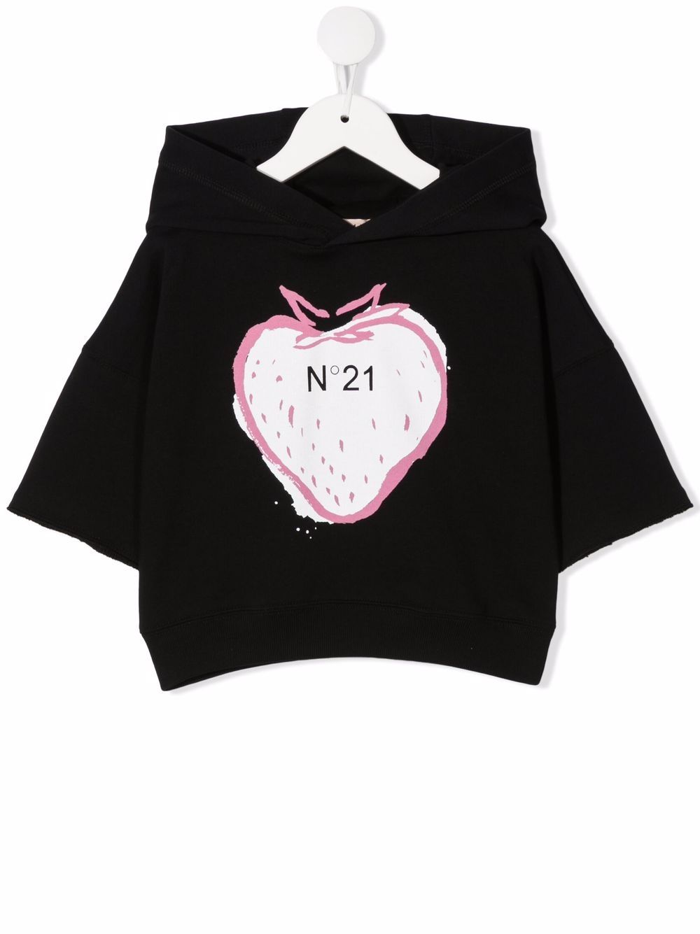 фото Nº21 kids strawberry-print short-sleeve hoodie