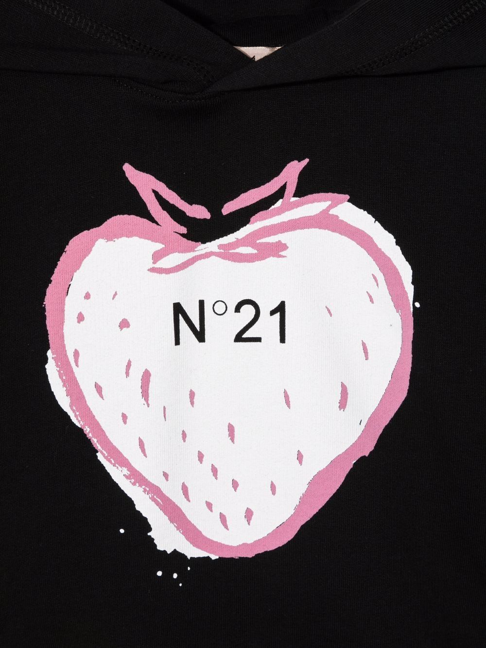 фото Nº21 kids strawberry-print short-sleeve hoodie